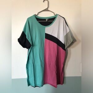 ASOS Color Block Tee Size 14